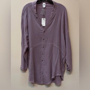 Flawless Top Chic Lavender Button Down Shirt